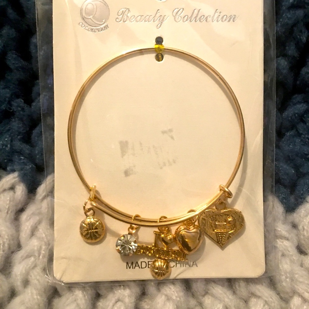 Basketball bangle bracelet